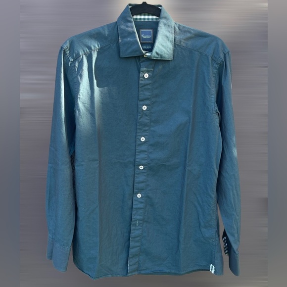 👔 2 FOR $20 👔 Camicissima Deep Green Men’s Dress Shirt - Picture 1 of 8